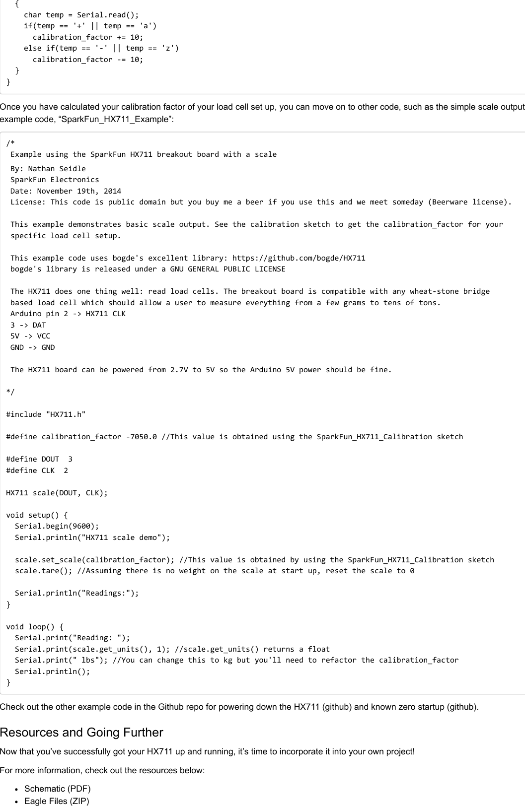 Page 9 of 10 - Load Cell Amplifier HX711 Breakout Hookup Guide - Learn.sparkfun.com
