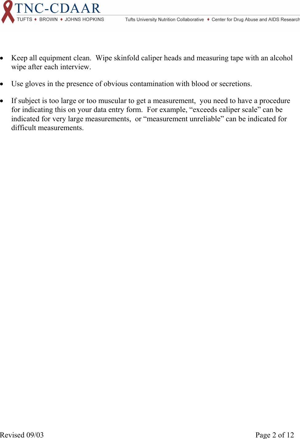 Page 2 of 12 - AnthropLNG Lohman Et Al 1991 Anthropometric Standarization Reference Manual