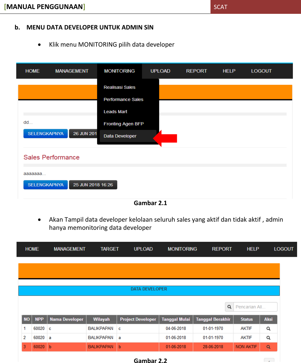 Page 8 of 10 - MANUAL PENGGUNAAN DATA DEVELOPER