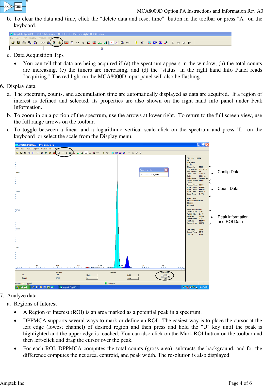 Page 4 of 6 - MCA8000D Quick Start Guide Option PA Instructions And Information