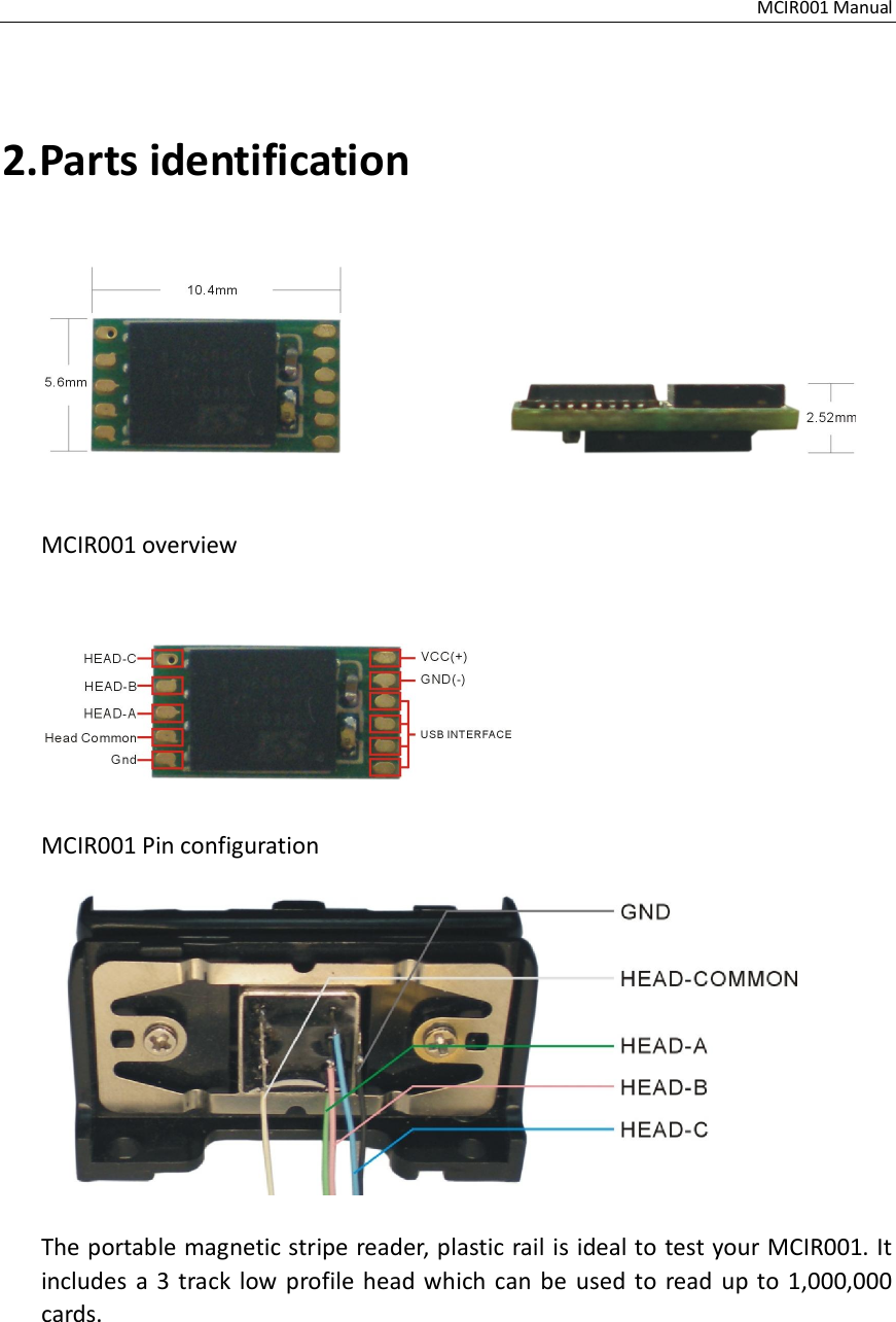 Page 3 of 8 - MCIR001 Manual
