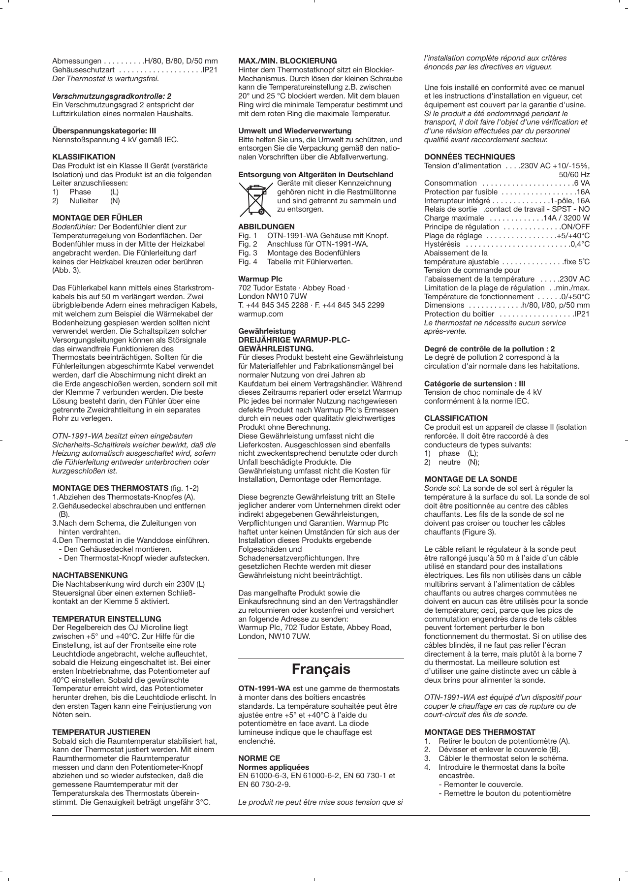 Page 2 of 8 - MSTAT-thermostat-user-manual