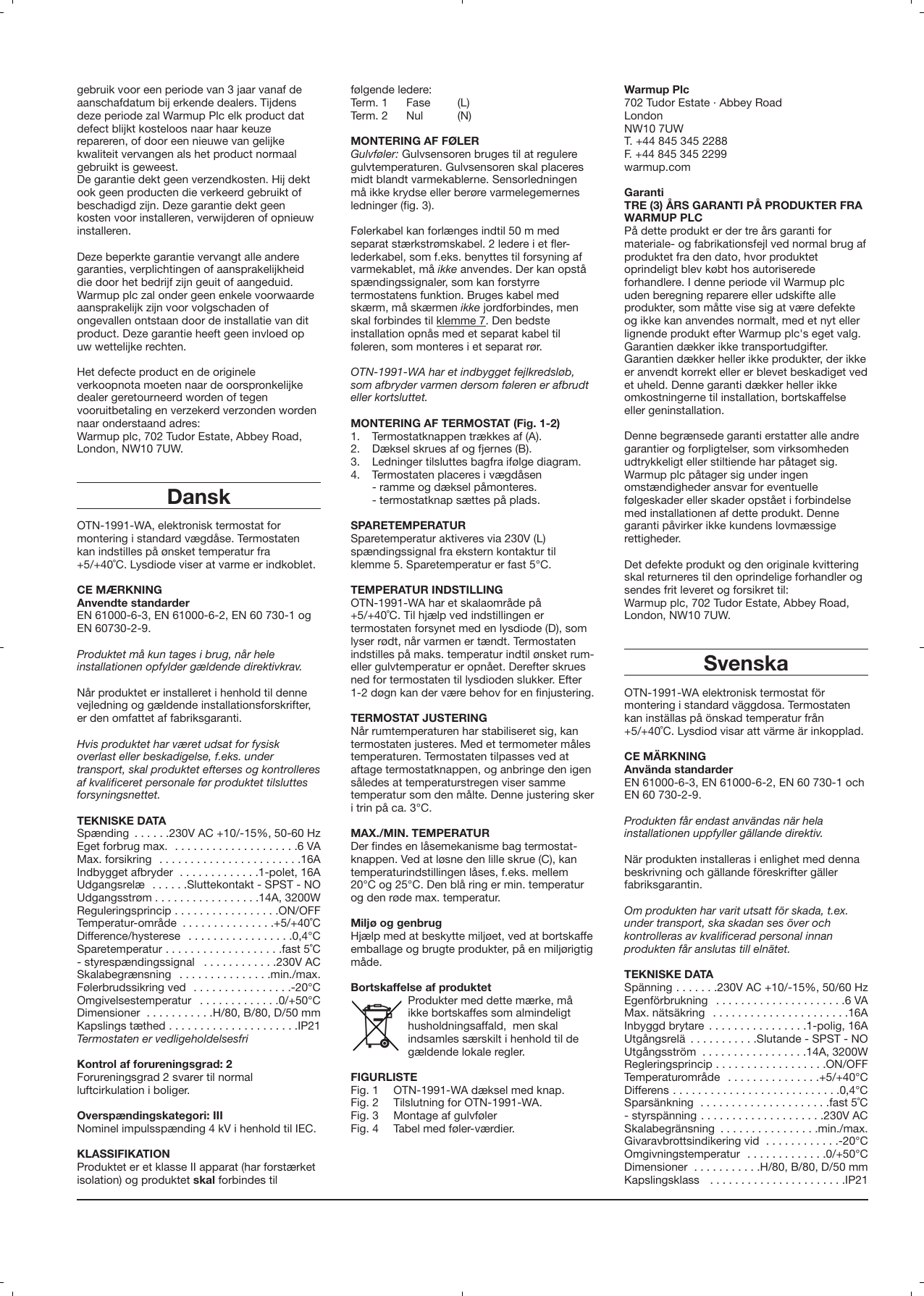 Page 4 of 8 - MSTAT-thermostat-user-manual