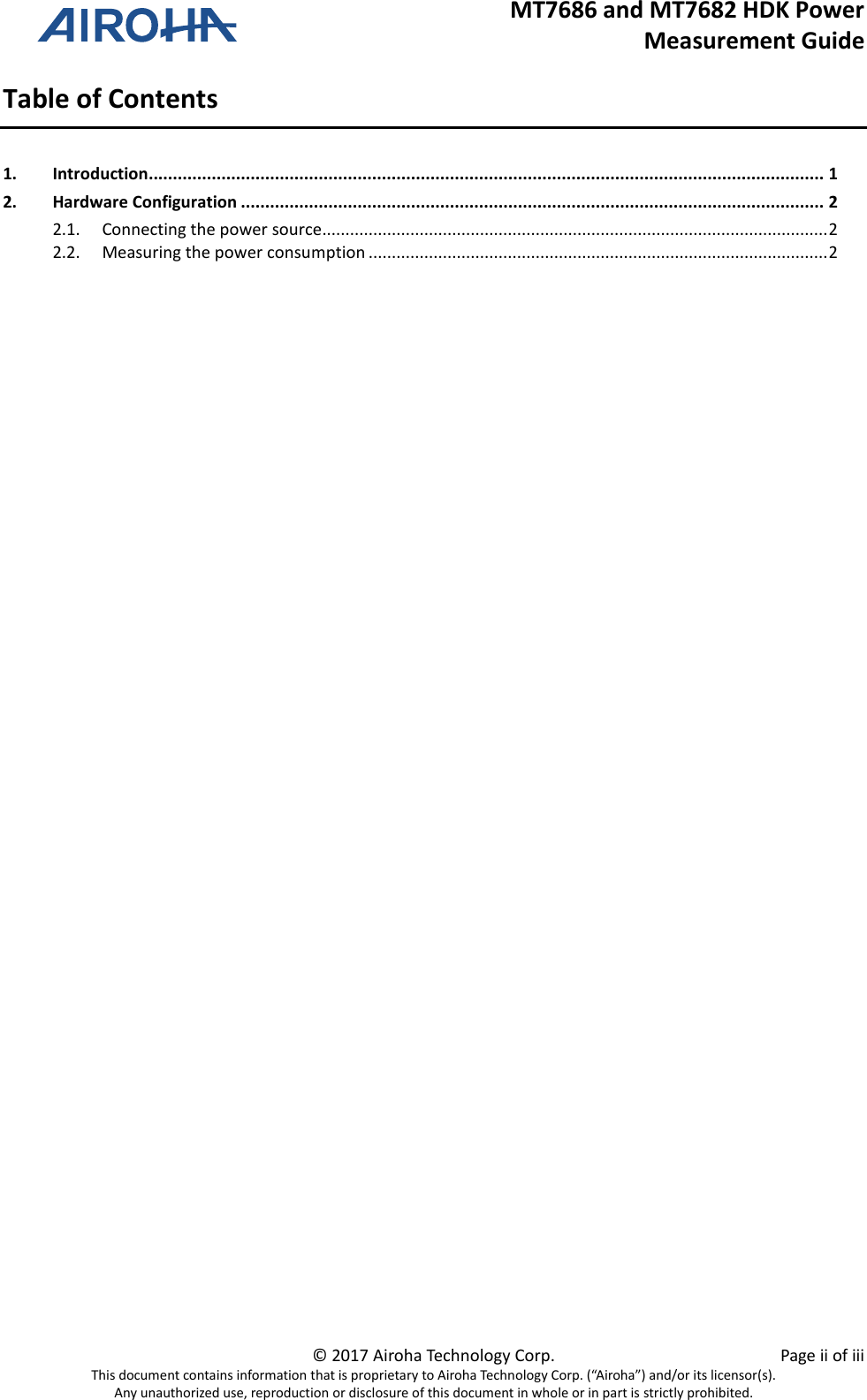 Page 3 of 8 - MT7686 And MT7682 HDK Power Measurement Guide