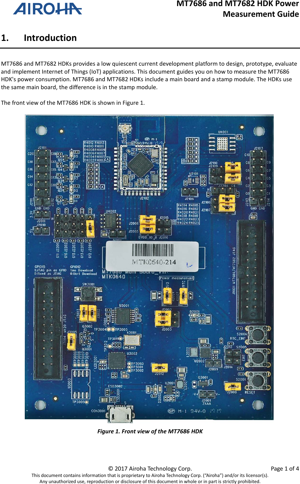 Page 5 of 8 - MT7686 And MT7682 HDK Power Measurement Guide