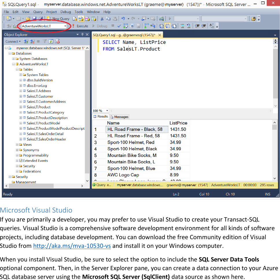 Page 7 of 11 - Getting Started With Transact-SQL Labs MVA Setup Guide