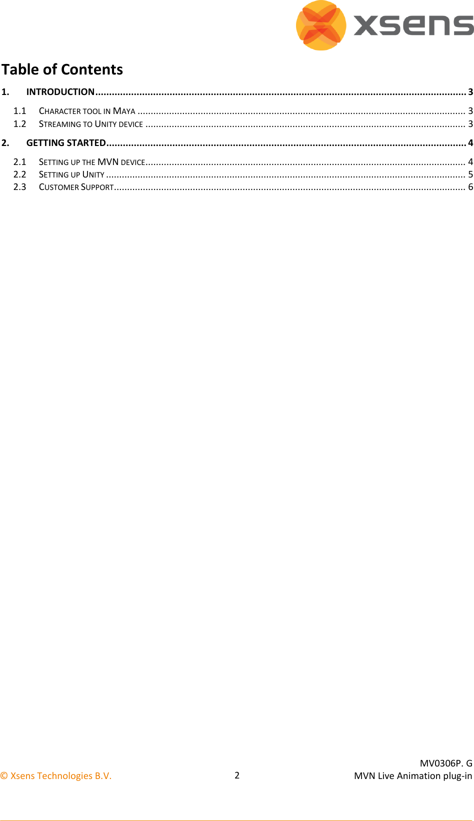Page 3 of 7 - MVN Unity Plug-in User Manual