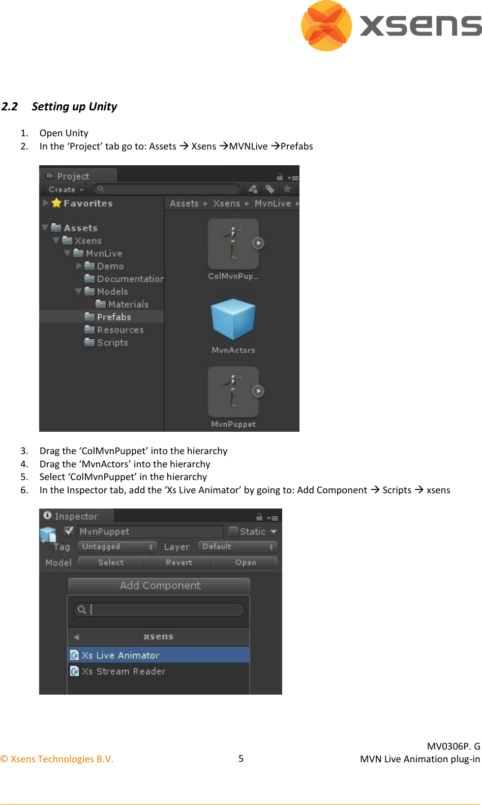 Page 6 of 7 - MVN Unity Plug-in User Manual