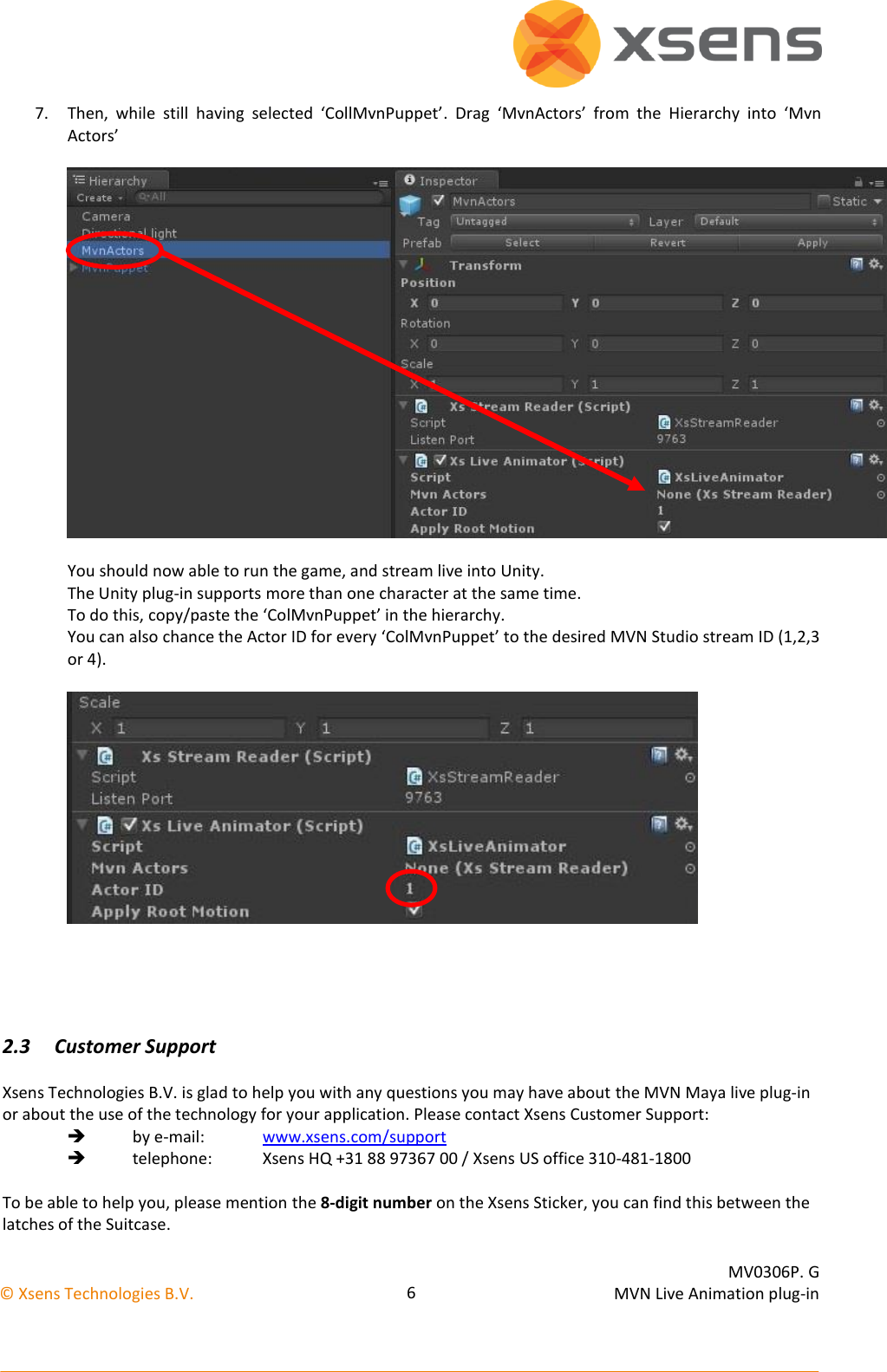 Page 7 of 7 - MVN Unity Plug-in User Manual