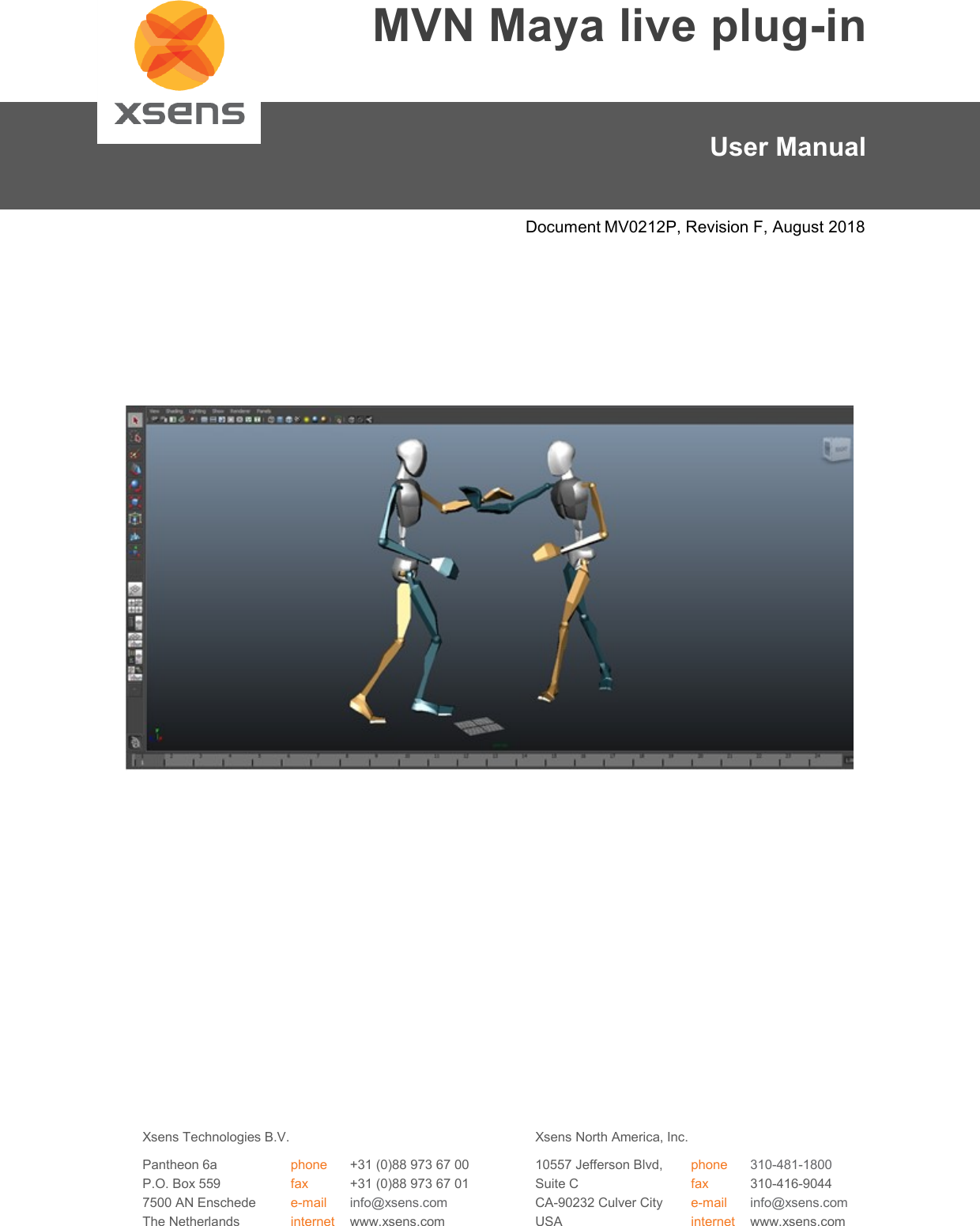 Page 1 of 12 - MVN Maya Live Plug-in User Manual