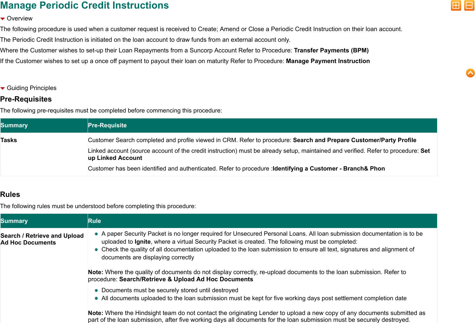 Page 1 of 12 - Manage Periodic Credit Instructions