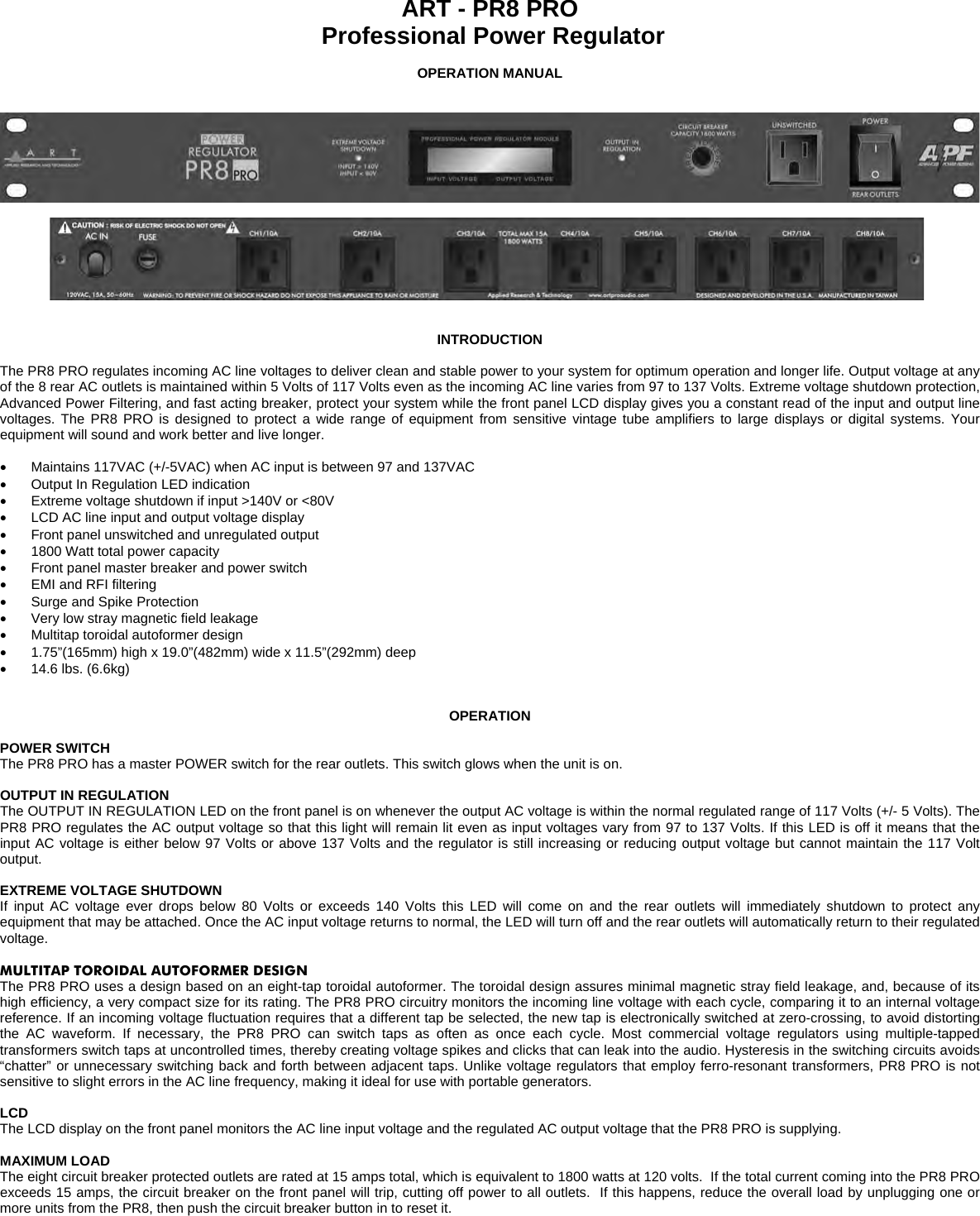 Page 1 of 2 - PS8pro Manual