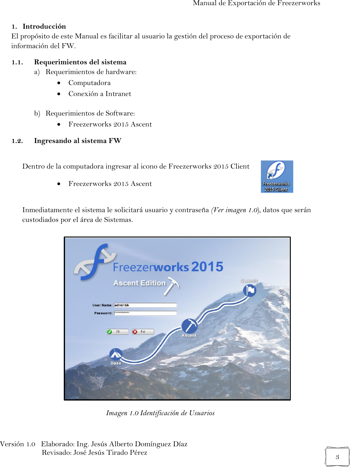 Page 3 of 11 - Manual 03 Exportación De Bases Datos Del Freezerworks