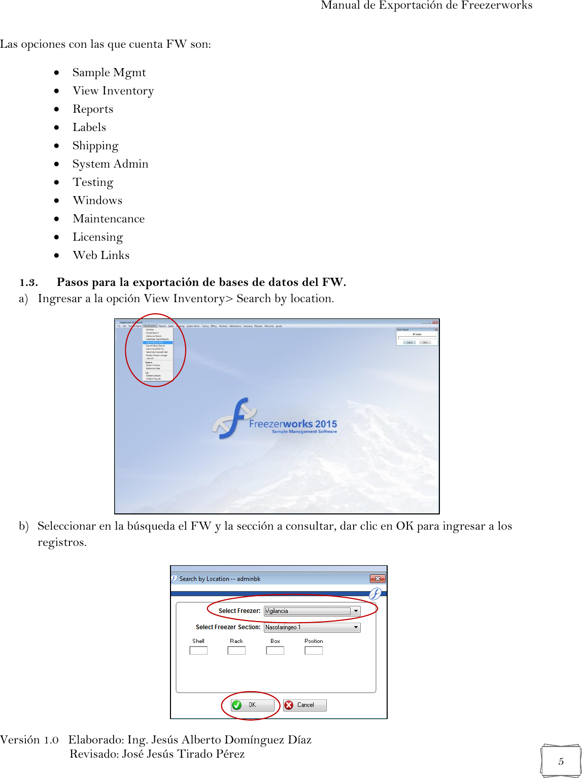 Page 5 of 11 - Manual 03 Exportación De Bases Datos Del Freezerworks