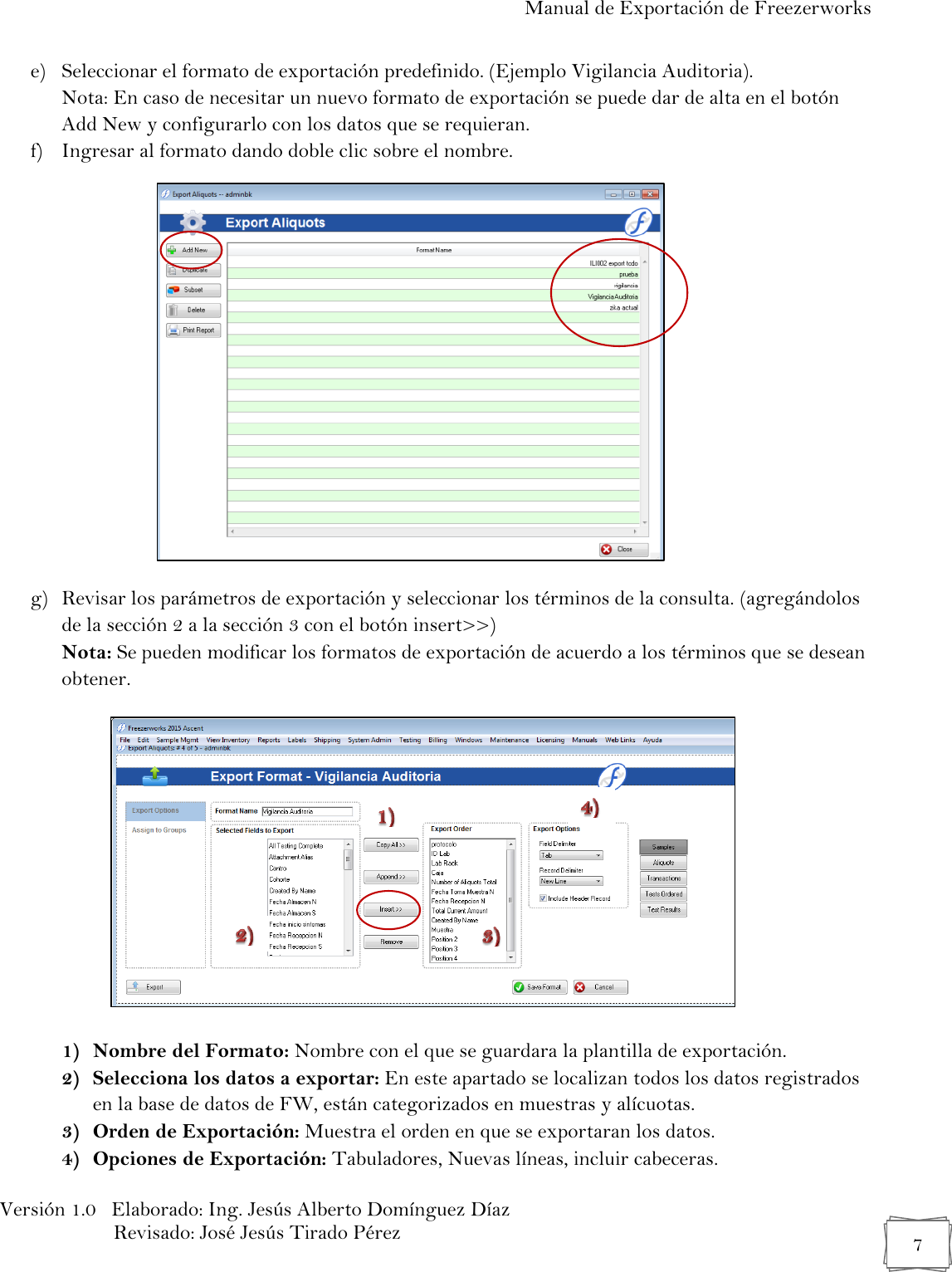 Page 7 of 11 - Manual 03 Exportación De Bases Datos Del Freezerworks