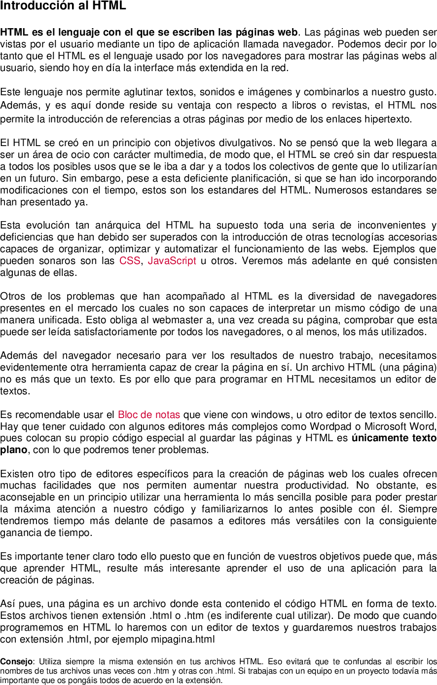 Manual De HTML Alumnos