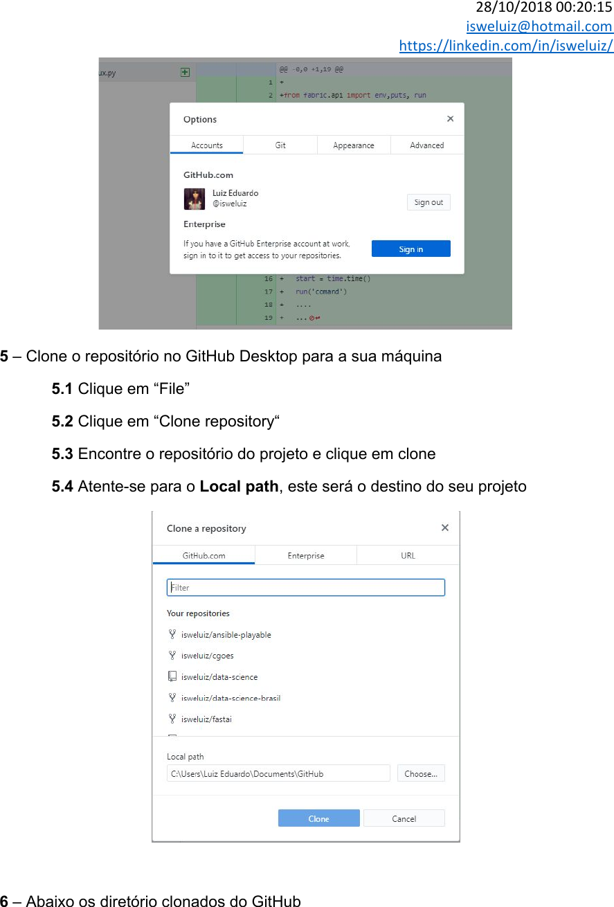 Manual De Instalação Githubdesktop