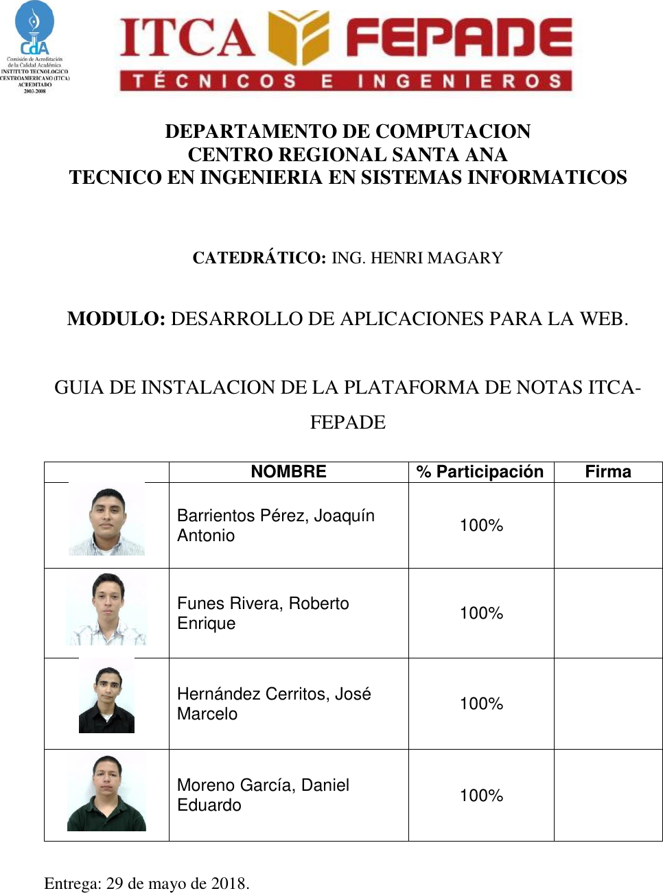 Page 1 of 3 - Manual De Instalación