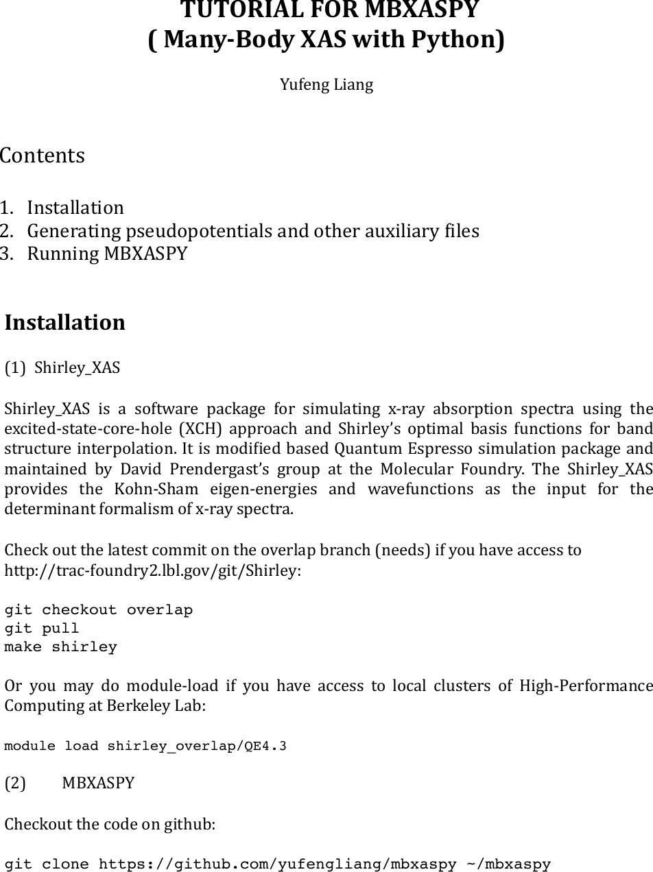 Page 1 of 10 - Manual For MBXASPY