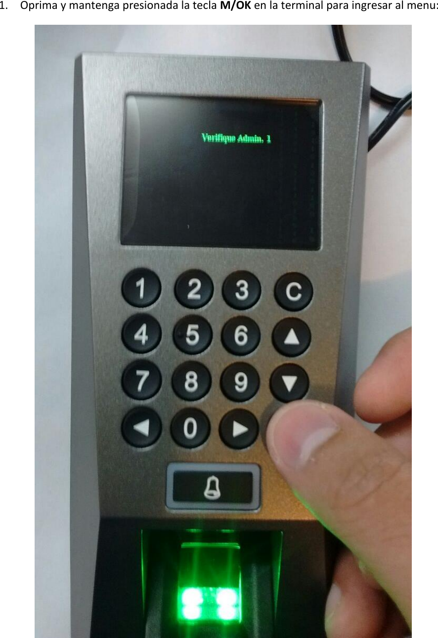 Page 2 of 9 - Manual Para Registrar Tarjetas A Usuarios En Terminales RFID