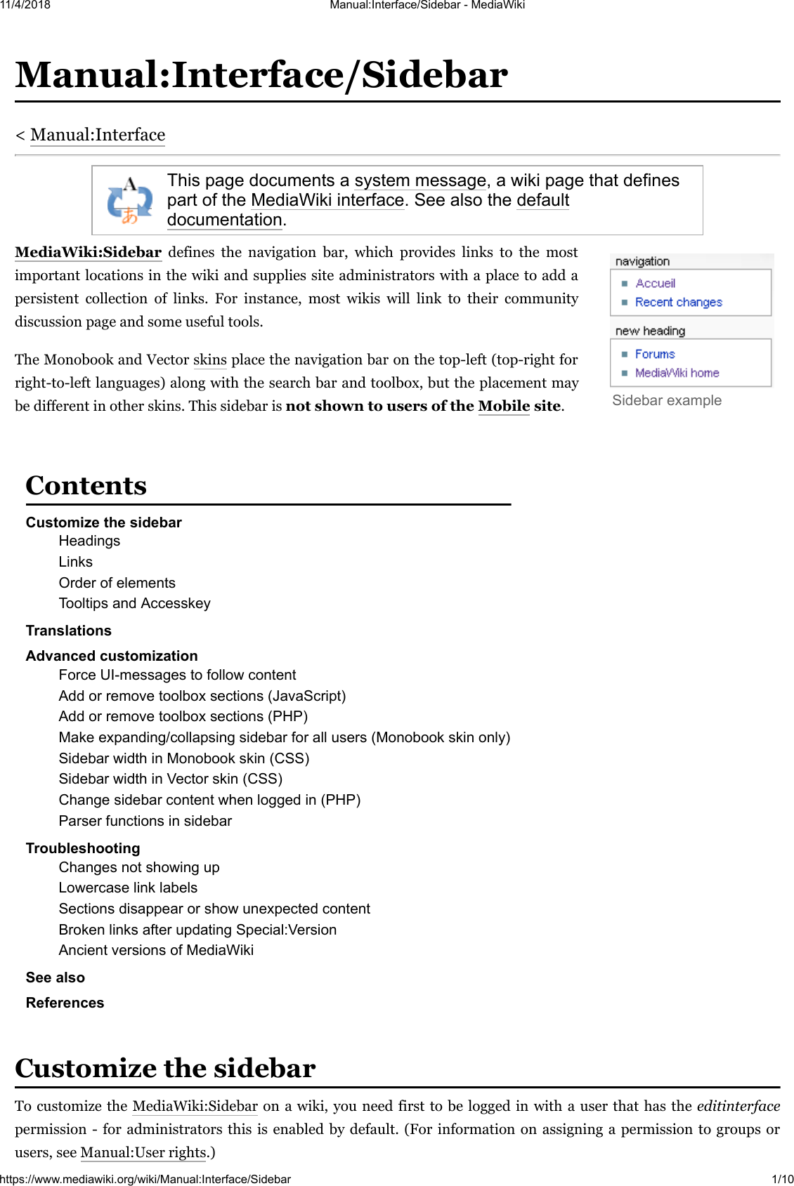 Manual Interface Sidebar Media Wiki