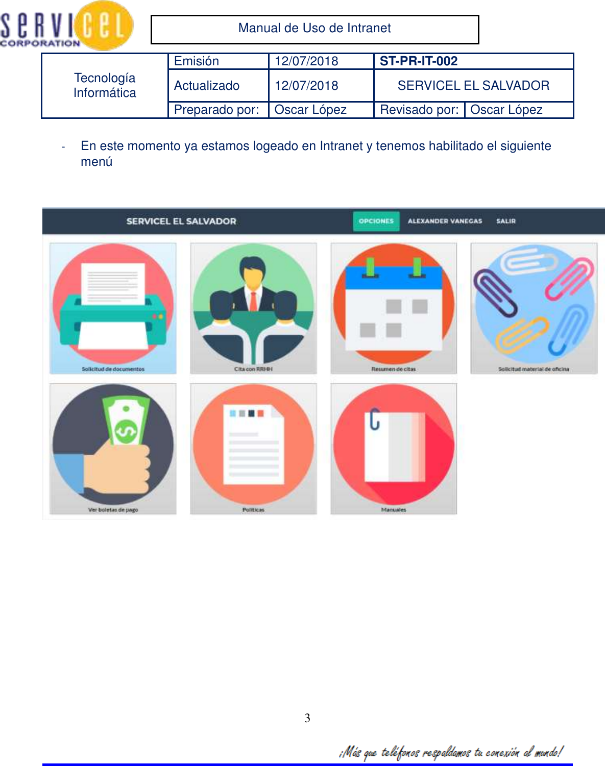 Page 4 of 10 - Manual De Inspección Garantía Intranet
