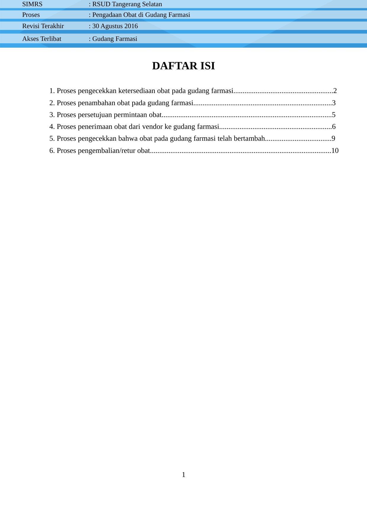 Page 1 of 10 - Manual Proses Pengadaan Obat Di Gudang Farmasi