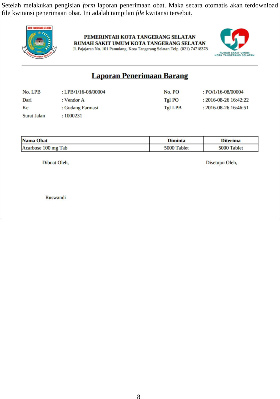 Page 8 of 10 - Manual Proses Pengadaan Obat Di Gudang Farmasi