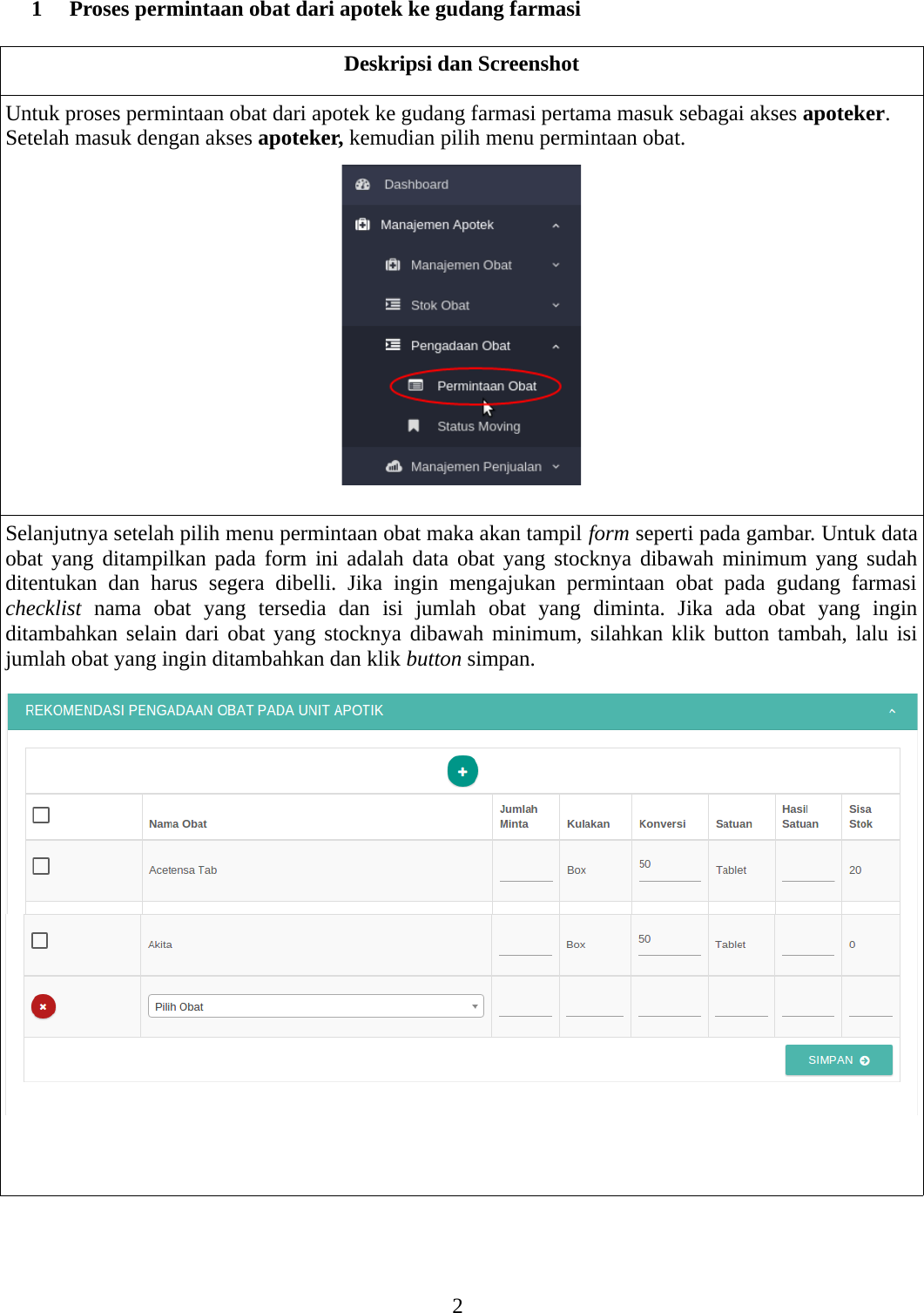 Page 2 of 6 - Manual Proses Permintaan Obat Dari Apotek Ke Gudang Farmasi