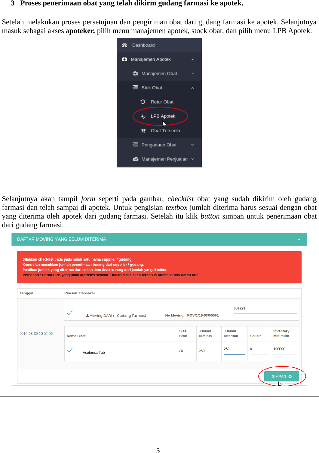 Page 5 of 6 - Manual Proses Permintaan Obat Dari Apotek Ke Gudang Farmasi