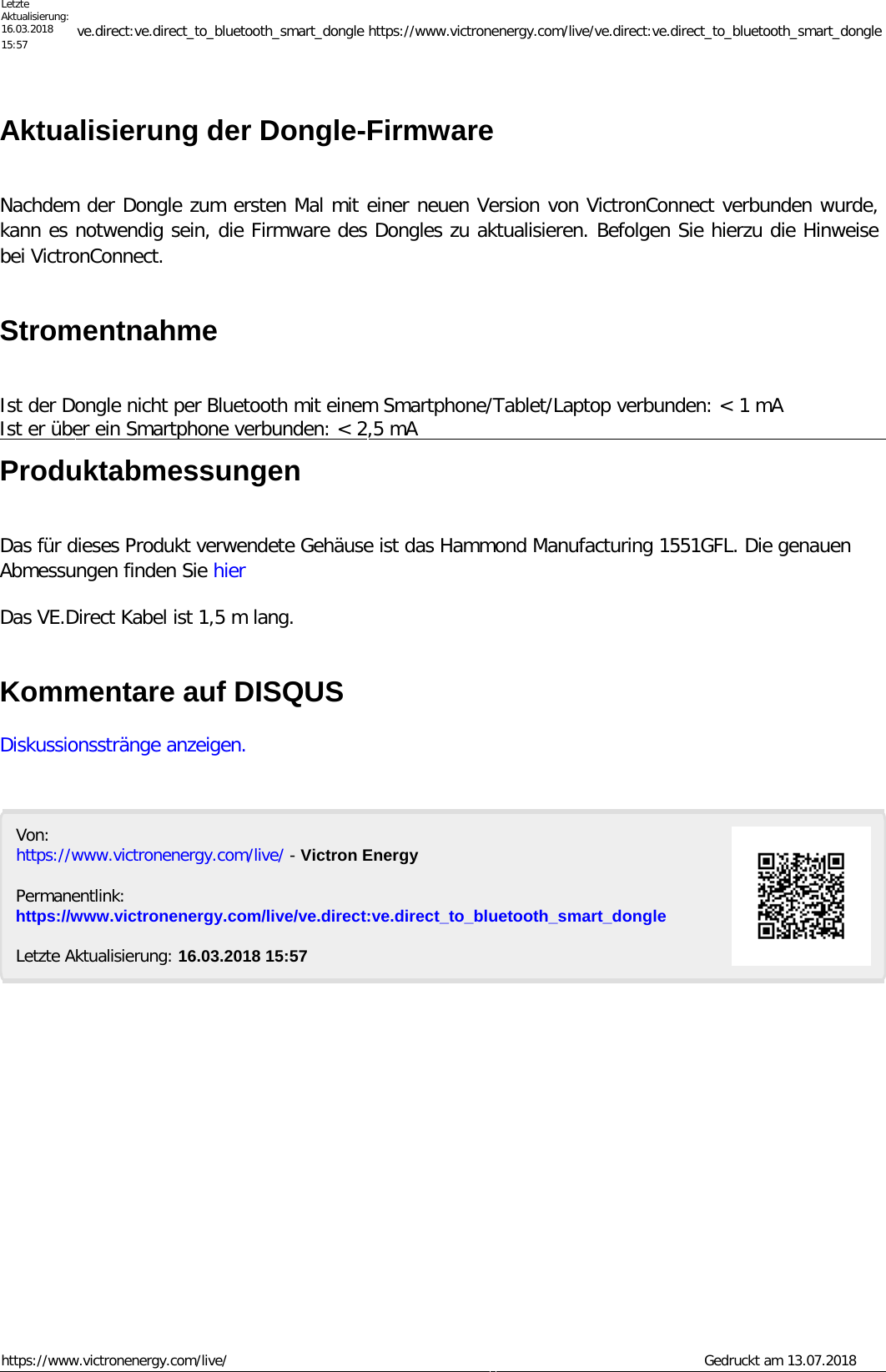 Page 4 of 4 - Manual - VE.Direct To Bluetooth Smart Dongle Manual-VE.Direct-to-Bluetooth--Smart-Dongle-DE