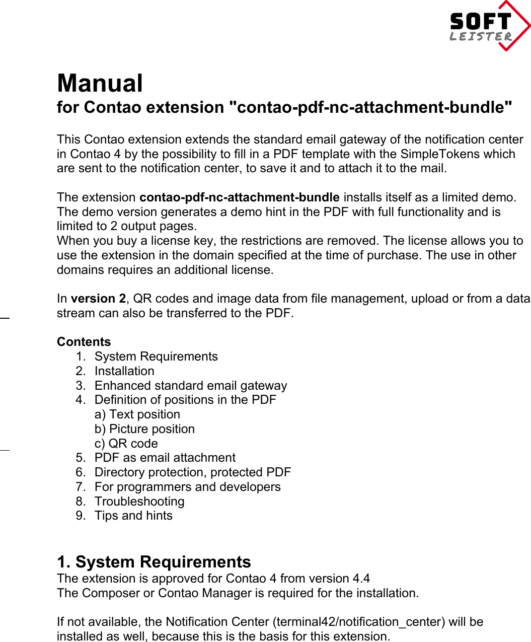 Page 1 of 10 - Manual Pdf_forms Contao-nc-attachment-bundle