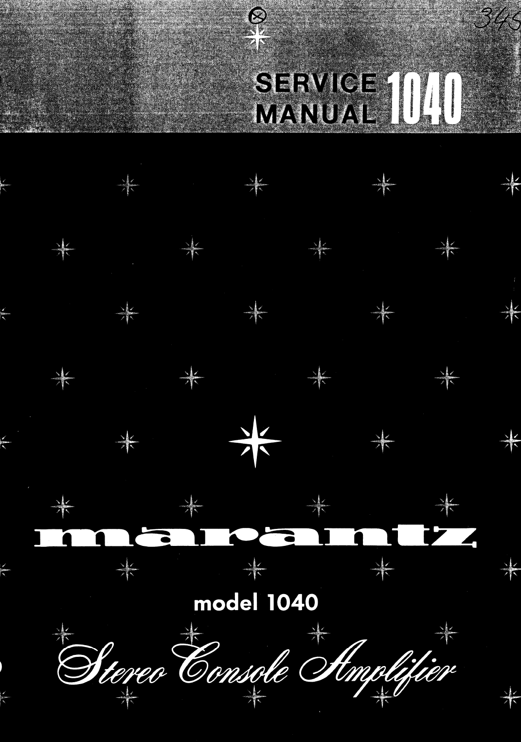 Marantz user manual Handbook Bedienungsanleitung für model 1040 englisch  Copy 