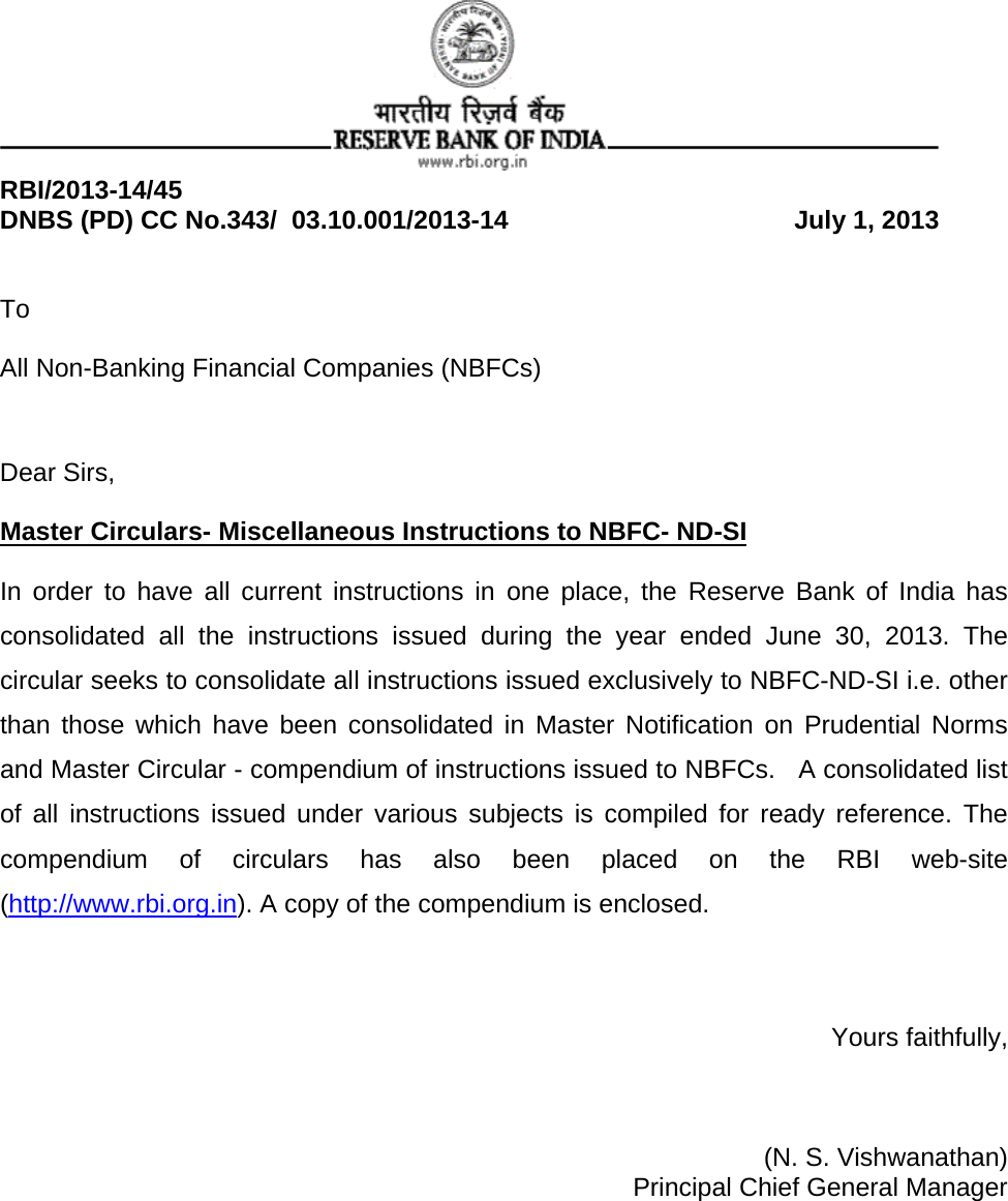 Page 1 of 11 - 45 - 343-Miscellaneous Instructions To NBFC-ND-SI Master-Circulars-Miscellaneous-Instructions-to-NBFC-ND-SI