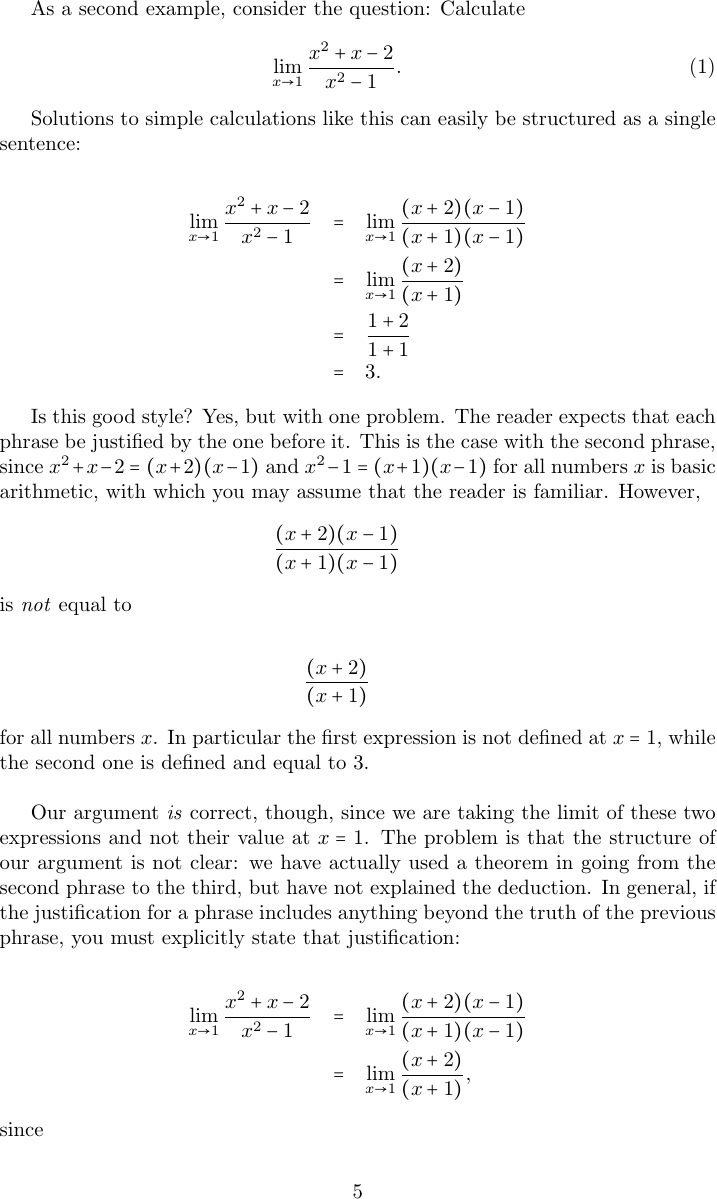 Page 5 of 7 - Math Style Guide