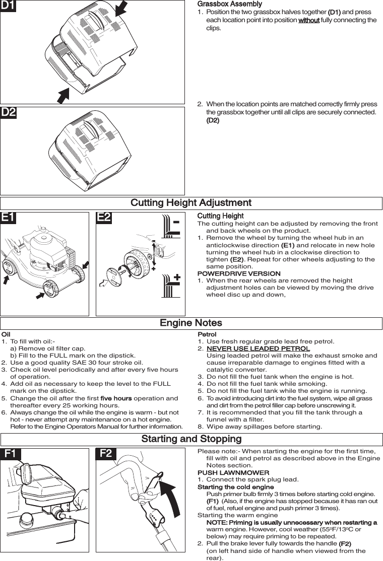 Page 5 of 9 - OM, McCulloch, M40-450 C, CD, CPR, CDPR, 965969401, 965969501, 965984501, 965984601, 2011-02, Lawn Mower !! Mc Culloch B40-450C