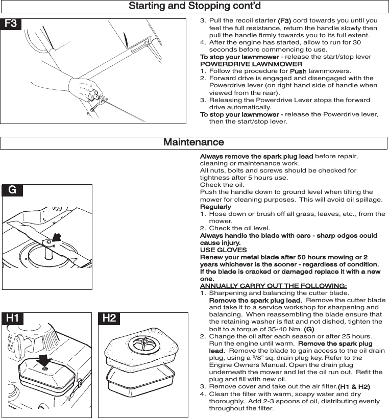 Page 6 of 9 - OM, McCulloch, M40-450 C, CD, CPR, CDPR, 965969401, 965969501, 965984501, 965984601, 2011-02, Lawn Mower !! Mc Culloch B40-450C