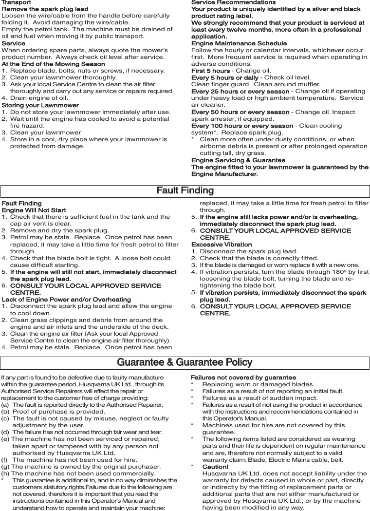 Page 7 of 9 - OM, McCulloch, M40-450 C, CD, CPR, CDPR, 965969401, 965969501, 965984501, 965984601, 2011-02, Lawn Mower !! Mc Culloch B40-450C