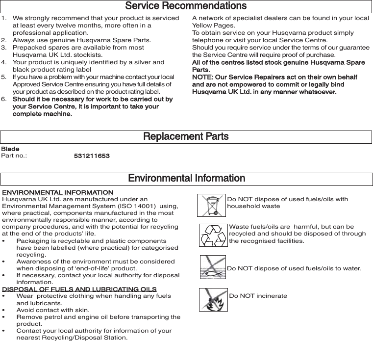 Page 8 of 9 - OM, McCulloch, M40-450 C, CD, CPR, CDPR, 965969401, 965969501, 965984501, 965984601, 2011-02, Lawn Mower !! Mc Culloch B40-450C