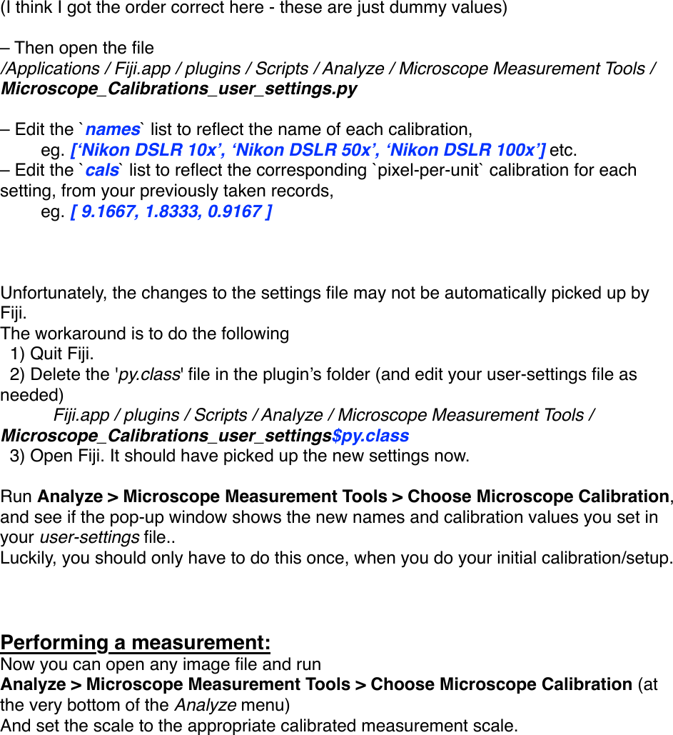 Page 3 of 5 - Microscope Meas. - Calibration Instructions