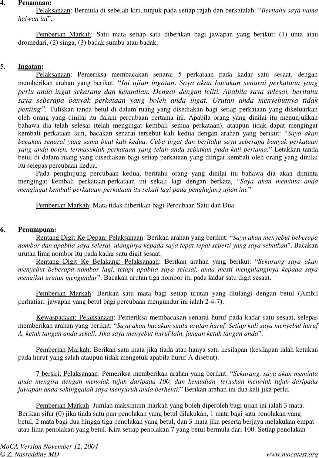 Page 2 of 4 - March 2002 Mo CA-Instructions-Malay-Bahasa