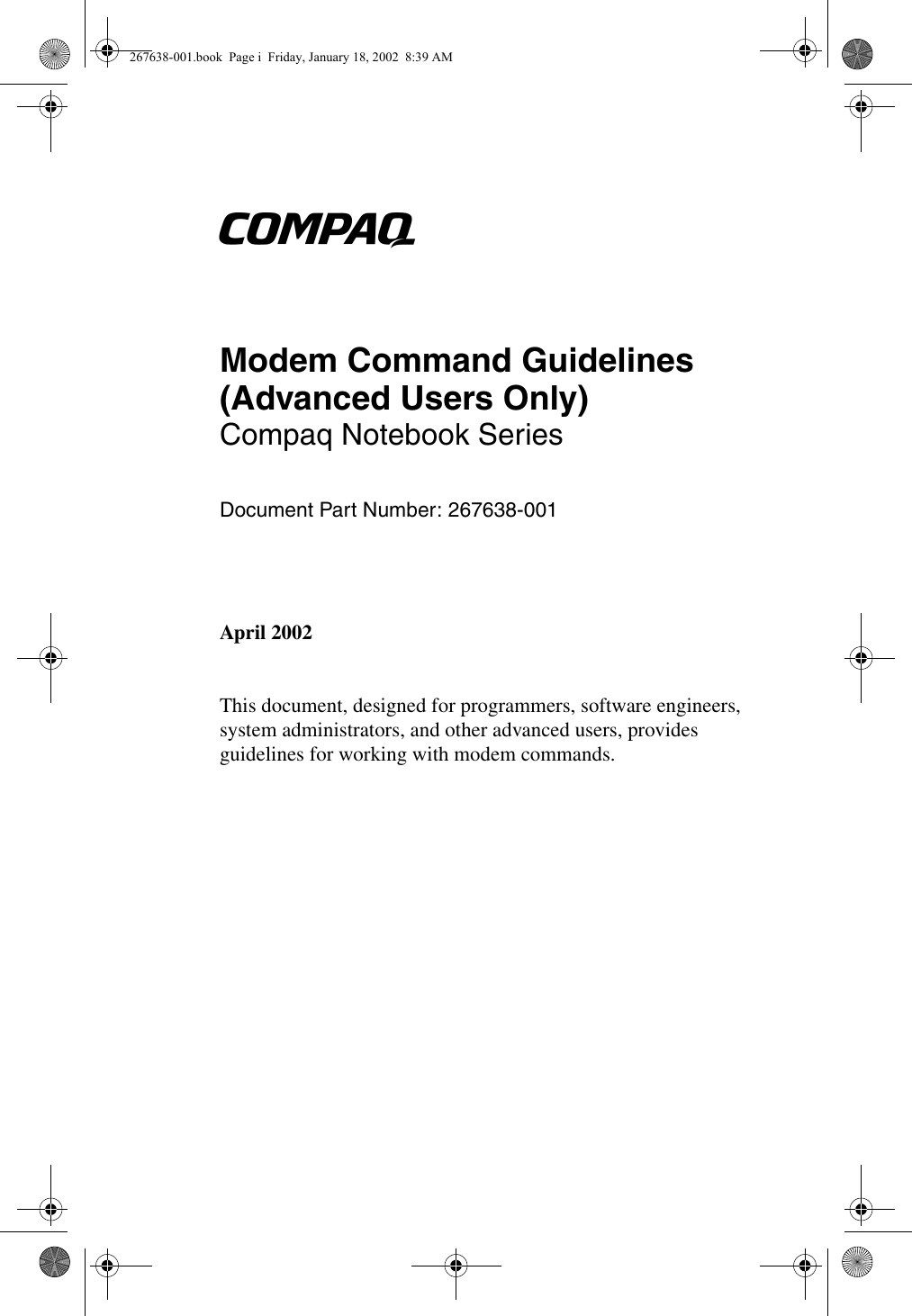 Modem Command Guidelines (Advanced Users Only)