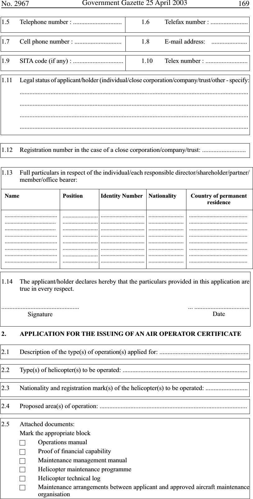 Page 2 of 8 - NAMCATS 121 -forms Gaz 2967-part 3