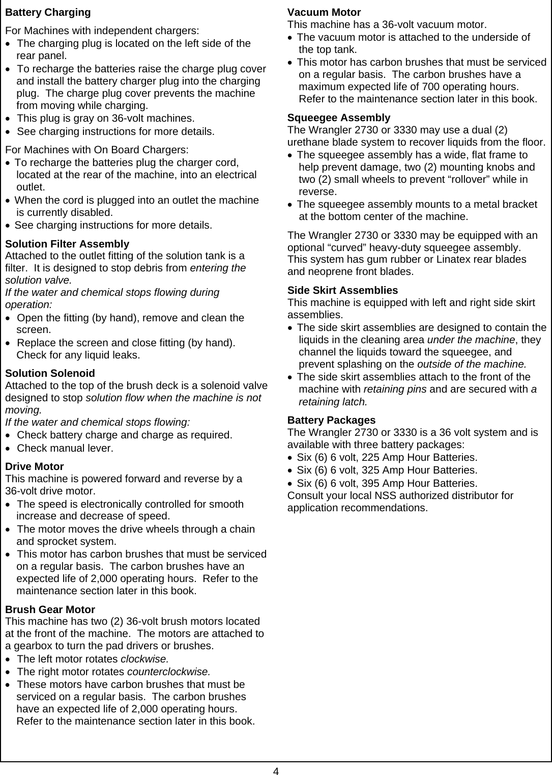 Page 4 of 12 - 9093317 Wrangler 2730-3330 Rev B NSS-Wrangler-3330-Manual