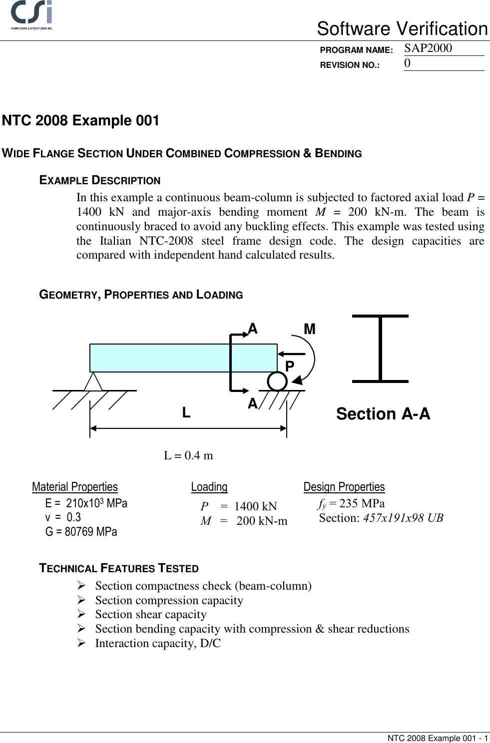Page 1 of 8 - Contents NTC 2008 Example 001
