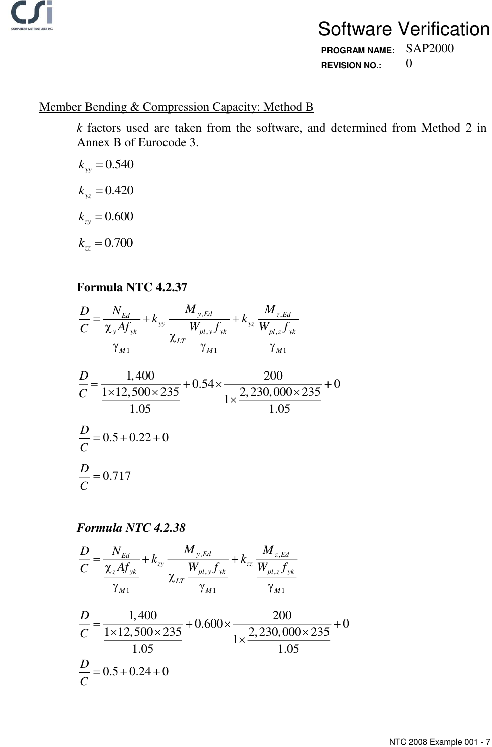 Page 7 of 8 - Contents NTC 2008 Example 001