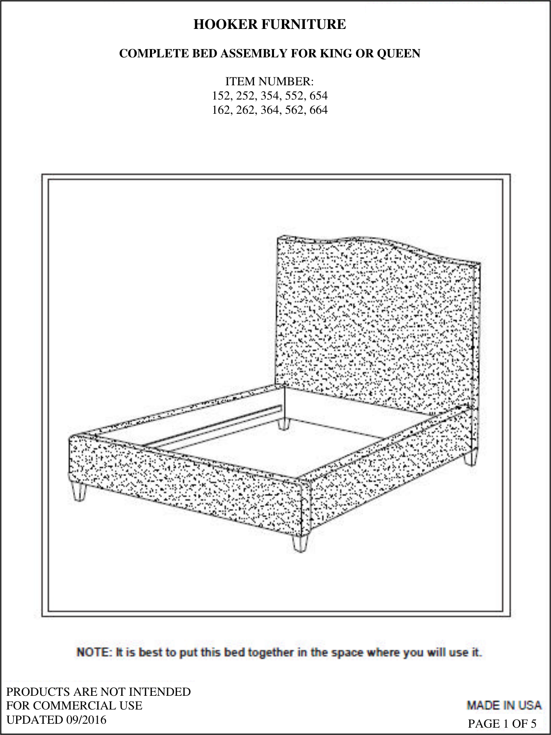 HOOKER BED INSTRUCTIONS NO WINGS Nest theory assembly