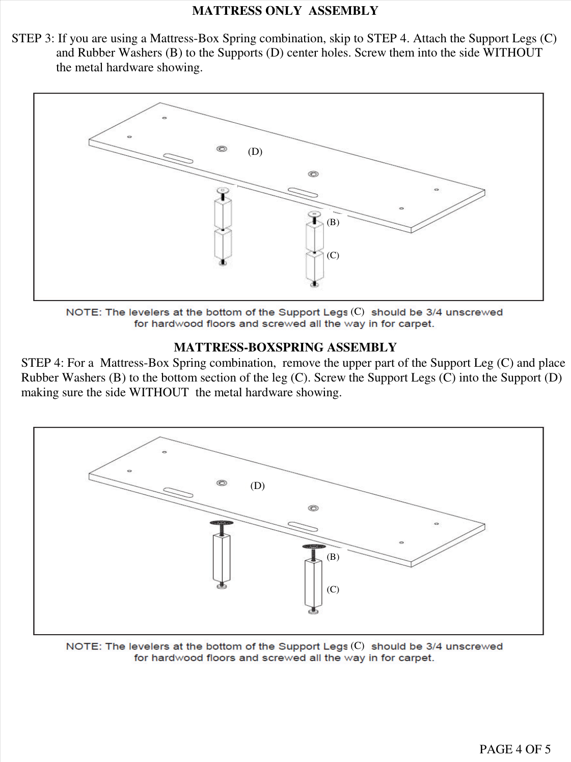 HOOKER BED INSTRUCTIONS NO WINGS Nest theory assembly