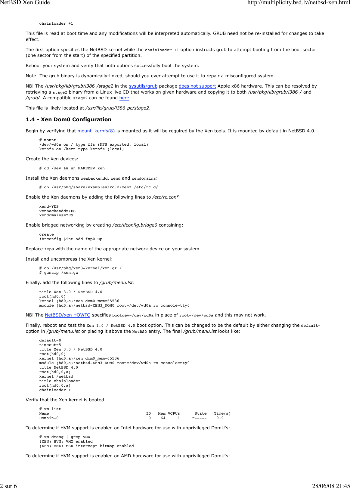 Page 2 of 6 - NetBSD Xen Guide Net BSD