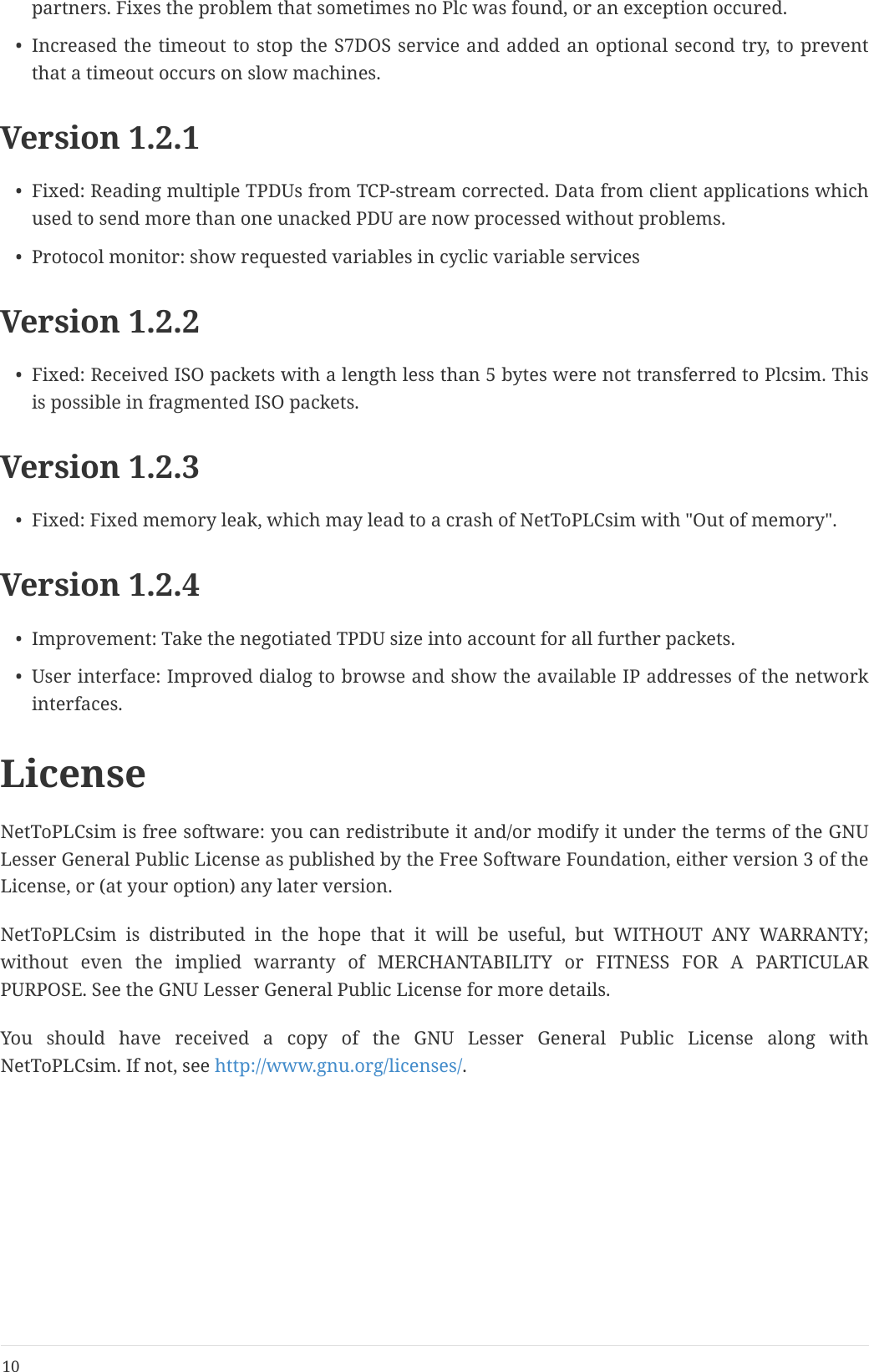 Page 11 of 11 - NetToPLCsim: Network Extension For Plcsim Net To PLCsim-Manual-en